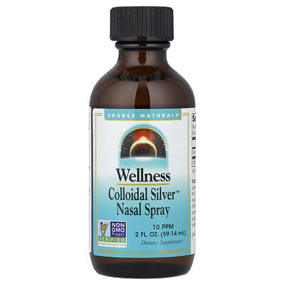Source Naturals, Wellness, Colloidal Silver™ Nasal Spray, 2 fl oz (59.14 ml)