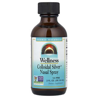 Source Naturals, Bien-être, Spray nasal à l'argent colloïdal, 10 PPM, 59,14 ml (10 PPM par 0,56 ml)
