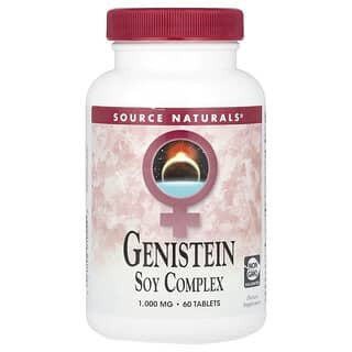 Source Naturals, Genistein Soy Complex, Soja-Komplex, 2.000 mg, 60 Tabletten (1.000 mg pro Tablette)