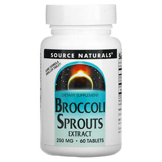 Source Naturals, Broccoli Sprouts Extract, Brokkolisprossenextrakt, 250 mg, 60 Tabletten