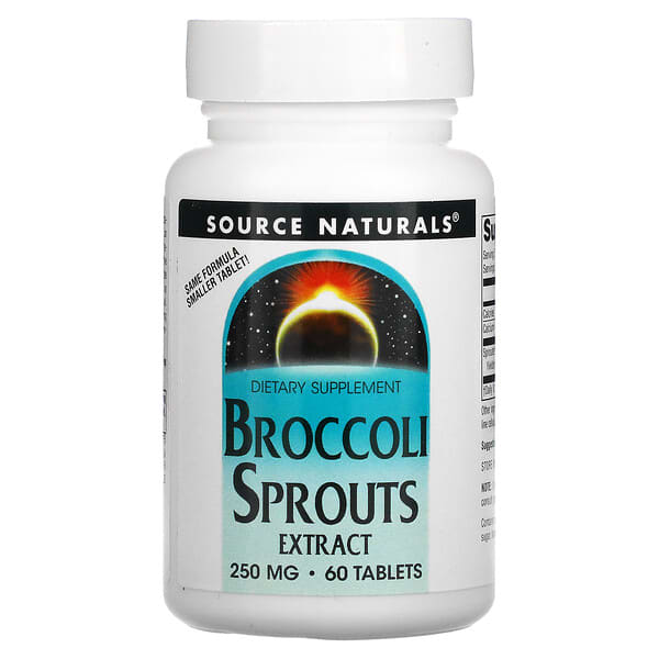 Source Naturals, экстракт ростков брокколи, 250 мг, 60 таблеток (Товар снят с продажи) 