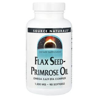 Source Naturals, Flax Seed-Primrose Oil, Leinsamen-Primelöl, 90 Weichkapseln