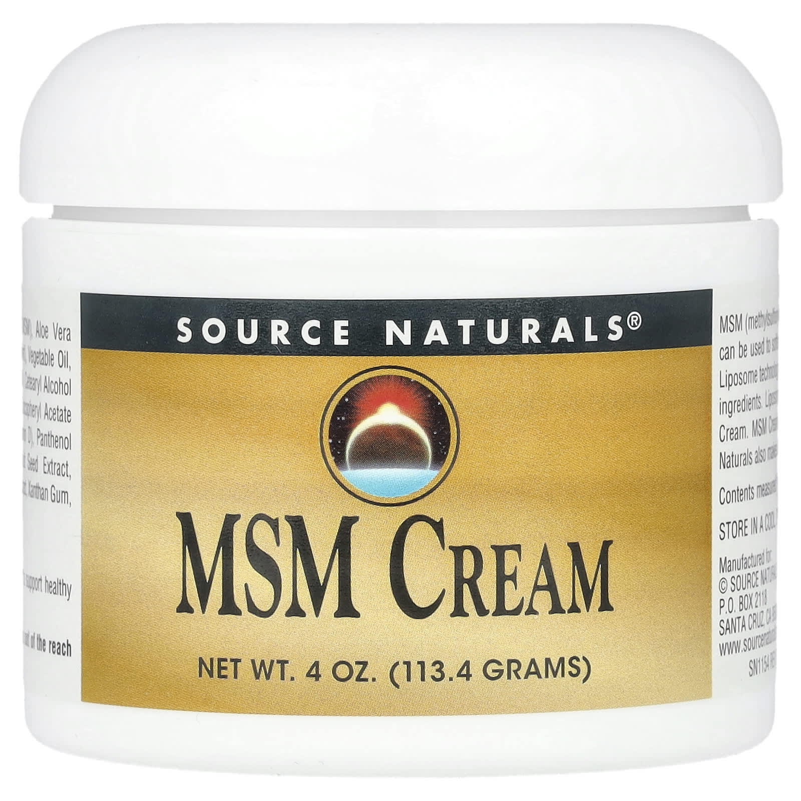 MSM Cream, 4 oz (113.4 g)