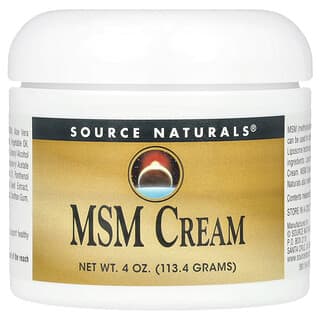 Source Naturals, MSM Cream, MSM-Creme, 113,4 g (4 oz.)