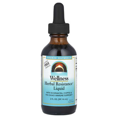 Source Naturals, Health Support, Herbal Resistance™ Liquid, Alcohol-Free, 500 mg, 2 fl oz (59.14 ml)