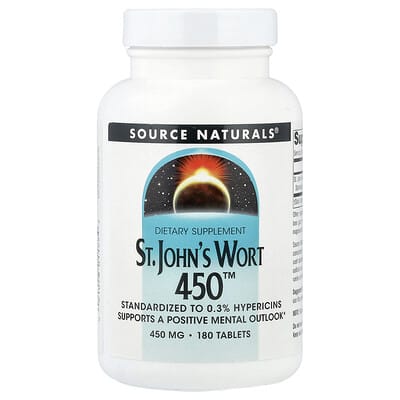 Source Naturals, St. John's Wort 450™, 450 mg, 180 Tablets