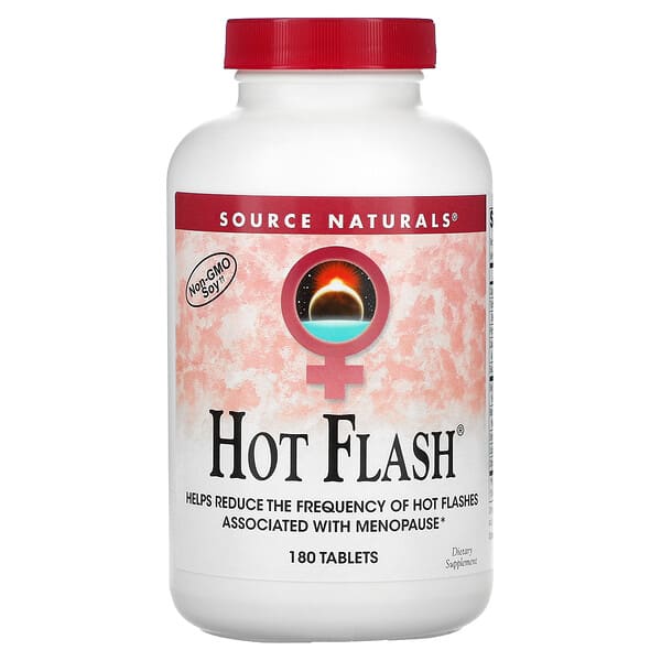 Source Naturals, Hot Flash（ホットフラッシュ）、タブレット180粒