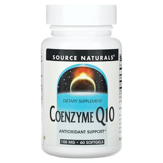 Source Naturals, коэнзим Q10, 100 мг, 60 мягких таблеток