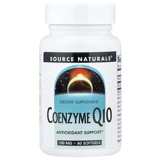 Source Naturals, 辅酶 Q10，100 毫克，60 粒软胶囊
