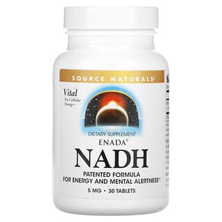 Source Naturals, ENADA NADH و 5 ملغ، 30 قرصاً
