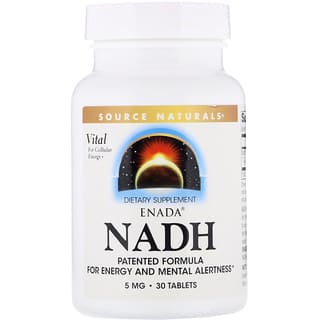 Source Naturals, ENADA NADH و 5 ملغ، 30 قرصاً
