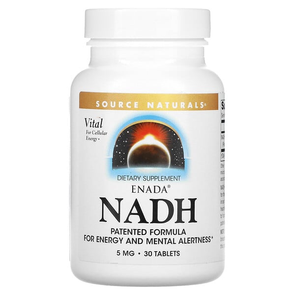 Source Naturals, ЕНАДА НАДН, 5 мг, 30 табл