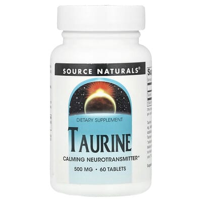 Source Naturals, Taurine, 500 mcg, 60 Tablets