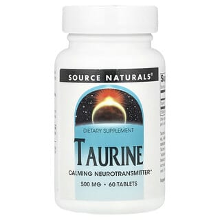 Source Naturals, Taurine, 500 mg, 60 Tablets