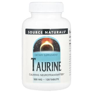 Source Naturals, Taurine, 500 mg, 120 comprimés