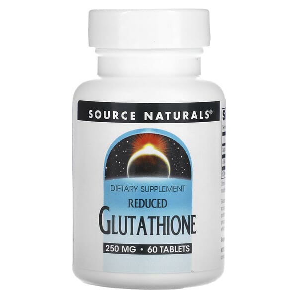 Source Naturals, Reduziertes Glutathione, 250 mg, 60 Tabletten