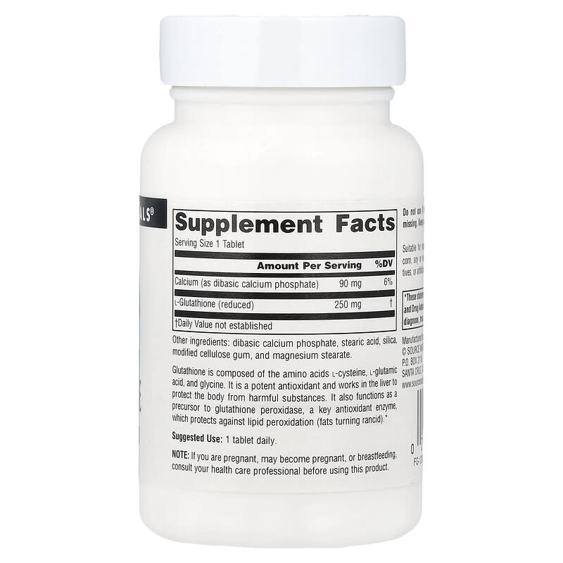 glutathione calcium Reduced Glutathione, 60 Tablets