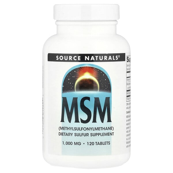 Source Naturals, MSM 甲基磺酰甲烷，120 片