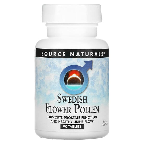 Source Naturals, Polen de flores suecas, 90 comprimidos