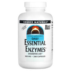 Source Naturals, Essential Enzymes de ingesta diaria, 500 mg, 240 cápsulas