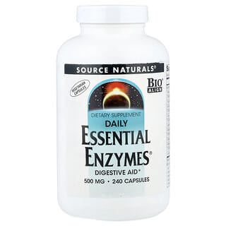 Source Naturals, Essential Enzymes de ingesta diaria, 500 mg, 240 cápsulas
