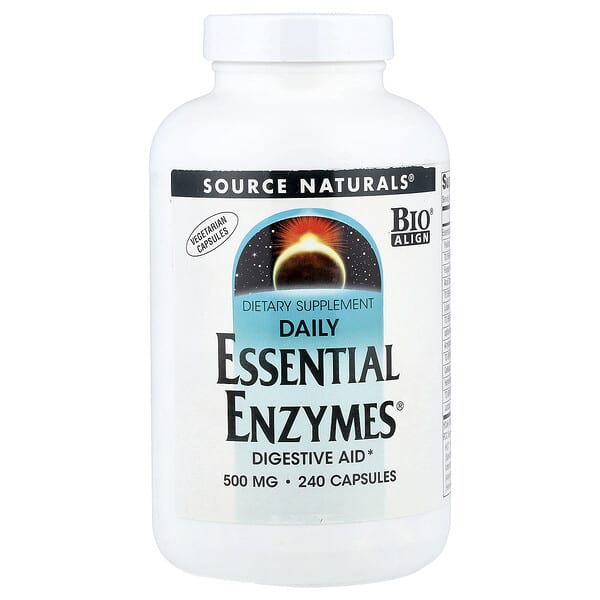 Source Naturals Daily Essential Enzymes®, 240 Vegetarian Capsules