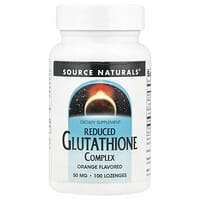 リデュースト グルタチオン コンプレックス、オレンジ風味、50mg、100錠