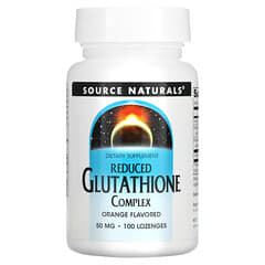Source Naturals, Reduced Glutathione Complex, Orange , 50 mg, 100 Lozenges