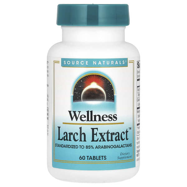 Source Naturals, Wohlbefinden, Lärchen Extrakt, 60 Tabletten