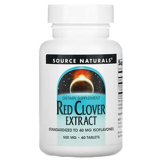 Source Naturals, Extrato de Trevo vermelho, 500 mg, 60 tabletes