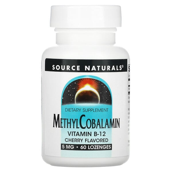 Source Naturals, MethylCobalamin, Cherry, 5 mg, 60 Lozenges