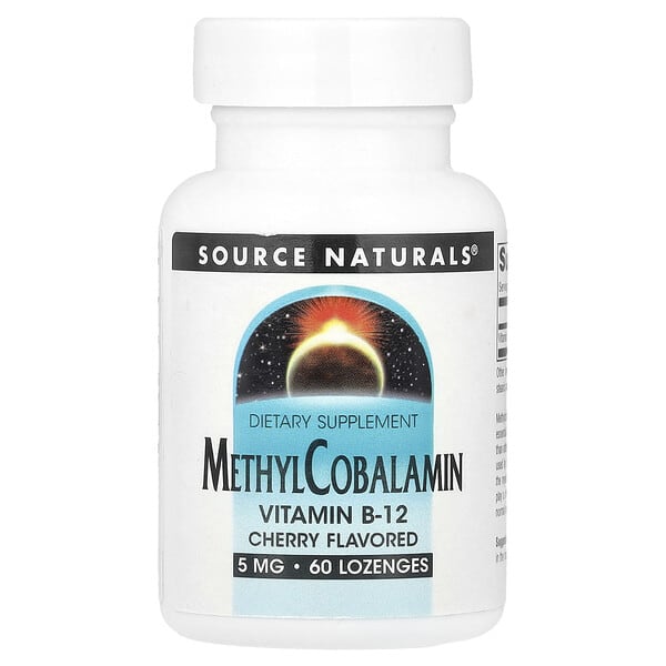 Source Naturals, 甲钴胺，樱桃味，5 毫克，60 锭剂