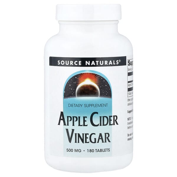 Source Naturals, 蘋果醋，500 毫克，180 片
