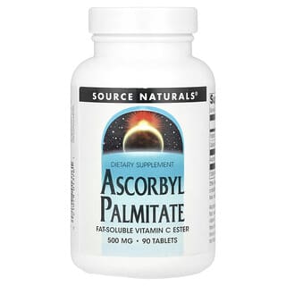 Source Naturals, Аскорбил пальмитат, 500 мг, 90 таблеток