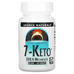 Source Naturals, 7-cetogénico, Metabolito de la DHEA, 50 mg, 60 comprimidos