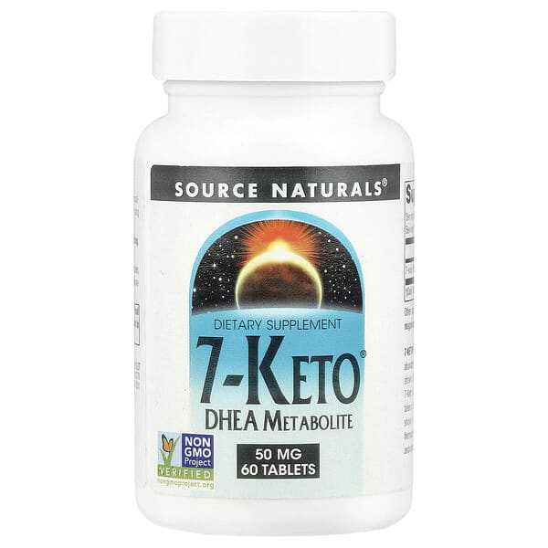 Source Naturals, 7-Keto® DHEA Metabolite ขนาด 50 มก. บรรจุ 60 เม็ด