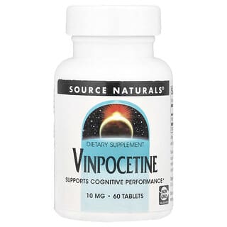 Source Naturals, Vimpocetina, 10 mg, 60 Comprimidos