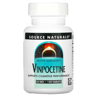 Source Naturals, Vinpocetina, 10 mg, 120 comprimidos