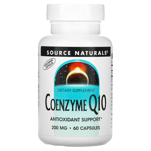 Source Naturals, Coenzyme Q10, Coenzym Q10, 200 mg, 60 Kapseln