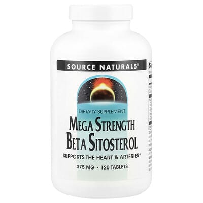 Source Naturals, Beta-Sitosterol Extra Strength, 375 mg, 120 Tablets