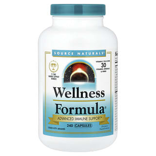 Source Naturals, Wellness-formula, avancerat immunstöd, 240 kapslar