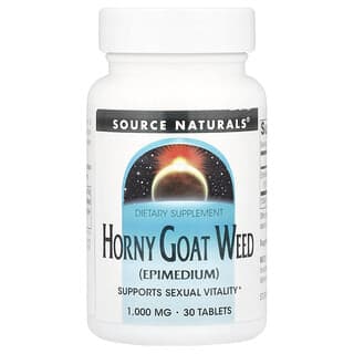 Source Naturals, Herbe de cornée de chèvre, 1000 mg, 30 comprimés