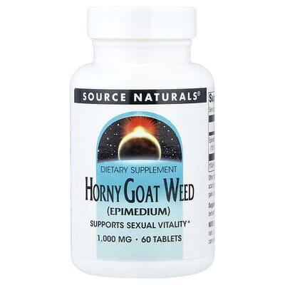 Source Naturals, Epimedium, 1000 mg, 60 Tablets