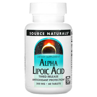 Source Naturals, Acido alfa lipoico, rilascio temporizzato, 300 mg, 60 compresse