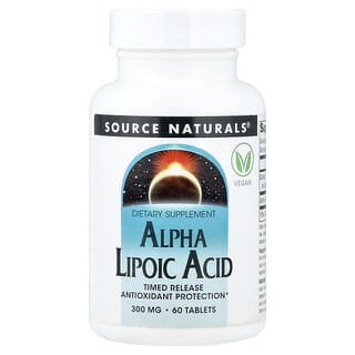 Source Naturals, Алфа-липоева киселина, с удължено освобождаване, 60 таблетки
