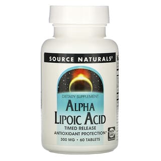 Source Naturals, Alpha Lipoic Acid, Timed Release, Alpha-Liponsäure, zeitversetzte Freisetzung, 300 mg, 60 Tabletten