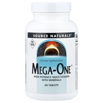 Source Naturals, Mega-One™, Iron-Free, 60 Tablets