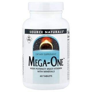 Source Naturals, Mega-One, sin hierro, 60 tabletas