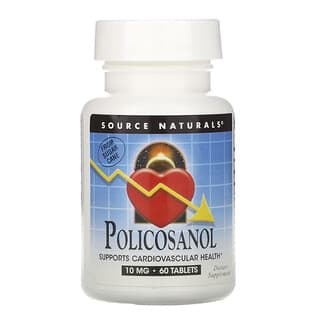 Source Naturals, Policosanol, 10 mg, 60 comprimidos