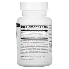 Source Naturals, Vitamina K, 500 mcg, 200 comprimidos